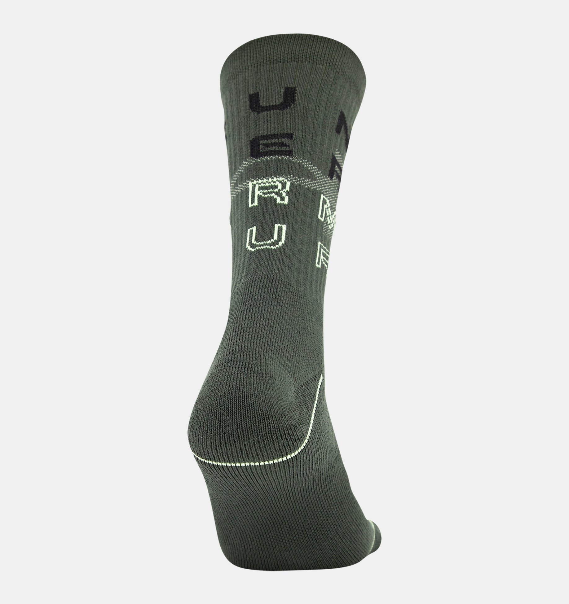 $45 UNDER ARMOUR PHENOM Men 3-Pair Pack BLACK BLUE Athletic Crew Socks SHOE 9-12